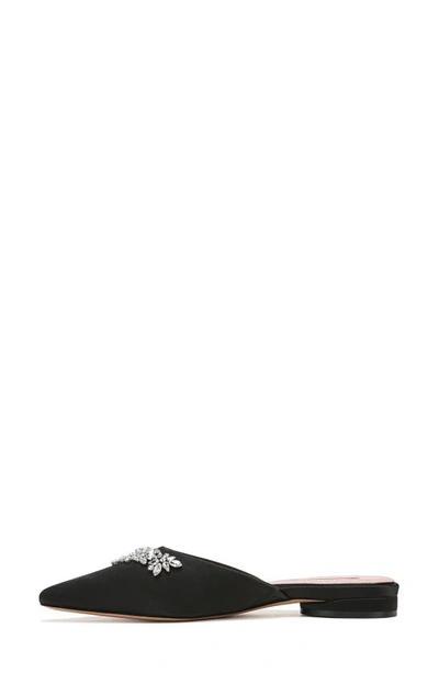 Naturalizer Pnina Tornai For  Pyaar Pointed Toe Mule In Black Satin Fabric