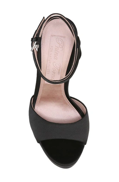 Shop Naturalizer Pnina Tornai For  Ai Ankle Strap Platform Sandal In Black Fabric