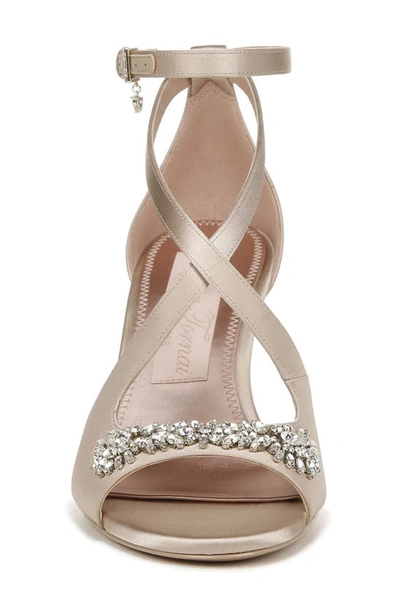 Shop Naturalizer Pnina Tornai For  Amor Ankle Strap Sandal In Champagne Fabric