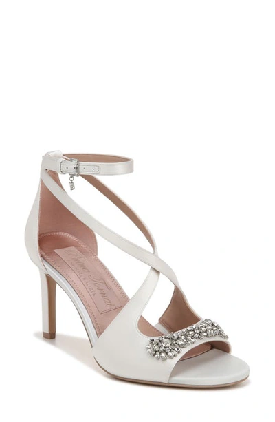 Shop Naturalizer Pnina Tornai For  Amor Ankle Strap Sandal In White Fabric