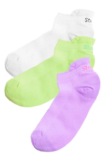Shop Stems 3-pack Lightweight Training Socks In White/ Mauve/ Mint