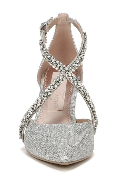 Naturalizer Pnina Tornai For  Sevgi Pointed Toe Pump In Silver Fabric