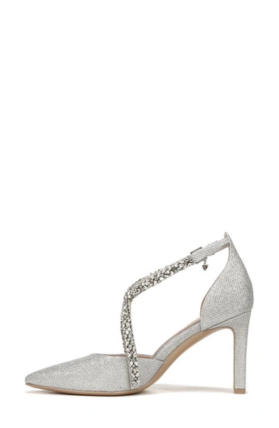 Naturalizer Pnina Tornai For  Sevgi Pointed Toe Pump In Silver Fabric