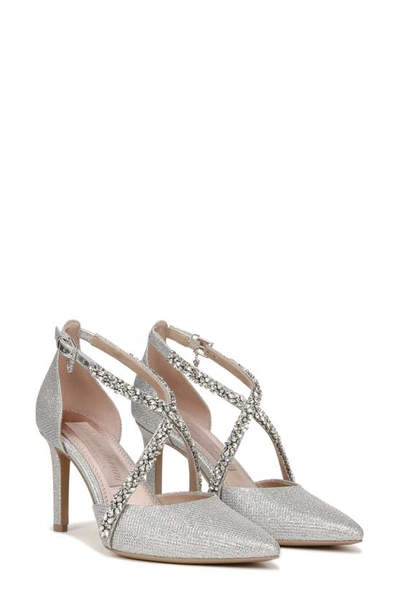 Shop Naturalizer Pnina Tornai For  Sevgi Pointed Toe Pump In Silver Fabric