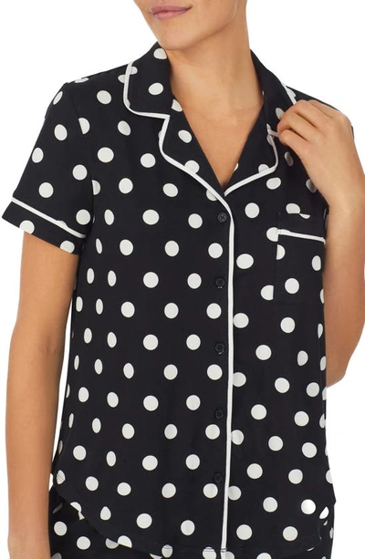 Shop Kate Spade Print Short Sleeve Pajamas In Dot