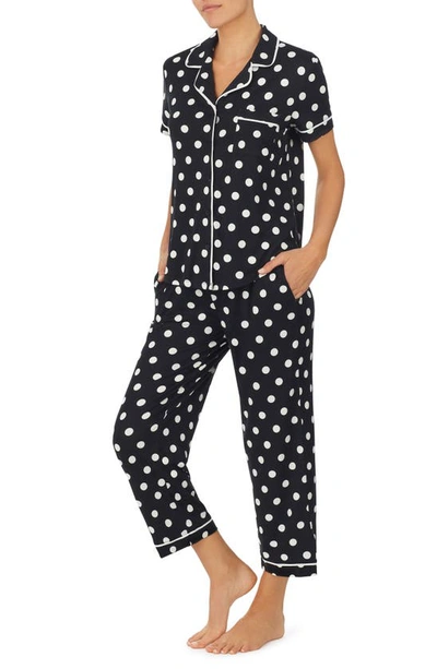 Kate Spade Print Short Sleeve Pajamas In Dot