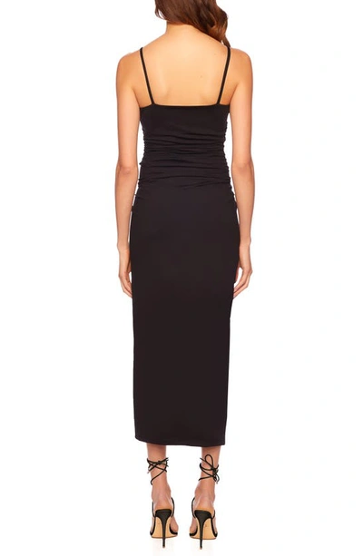 Shop Susana Monaco Sleeveless Body-con Midi Dress In Black