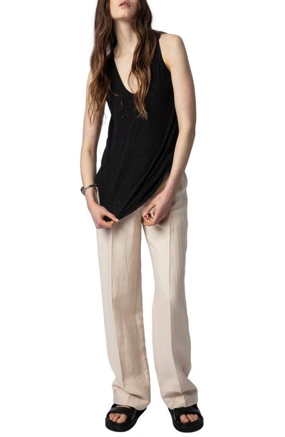 Zadig & Voltaire Samy Tank Top In Noir