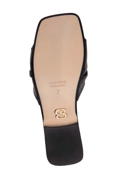 Shop Beautiisoles Lia Slide Sandal In Black Leather