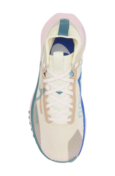 Shop Nike React Pegasus Trail 4 Gore-tex® Waterproof Running Shoe In Sanddrift/ Teal/ Coco Milk