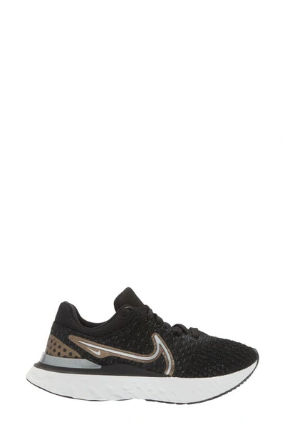Shop Nike React Infinity Flyknit Running Shoe In Black/ Metallic/ Anthracite