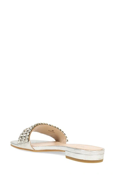 Shop Pelle Moda Besen Slide Sandal In Silver