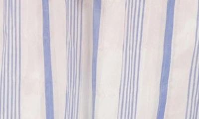 Everyday Ritual Joyce Stripe Cotton Short Pajamas In Blueberry Stripe
