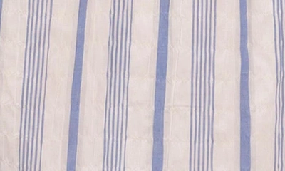Everyday Ritual Hailey Stripe Cotton Pajama Tunic In Blueberry Stripe