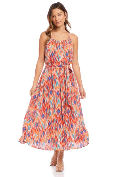 Shop Fifteen Twenty Geo Print Belted Maxi Dress