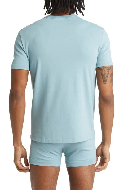 Shop Tom Ford Cotton Jersey Crewneck T-shirt In Celeste