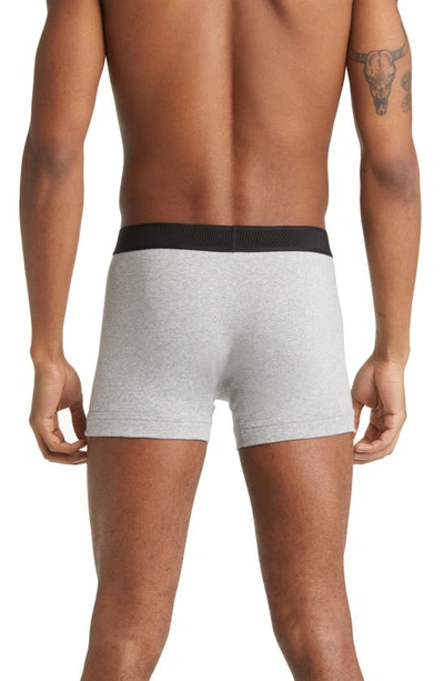 Shop Tom Ford 2-pack Cotton Jersey Boxer Briefs In Black/ Grey