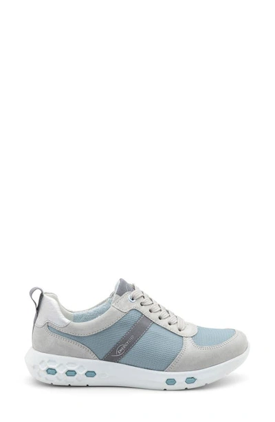 Ara Jennifer Energystep Sneaker In Aqua Mesh/ Silver Trim