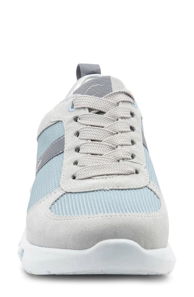 Ara Jennifer Energystep Sneaker In Aqua Mesh/ Silver Trim