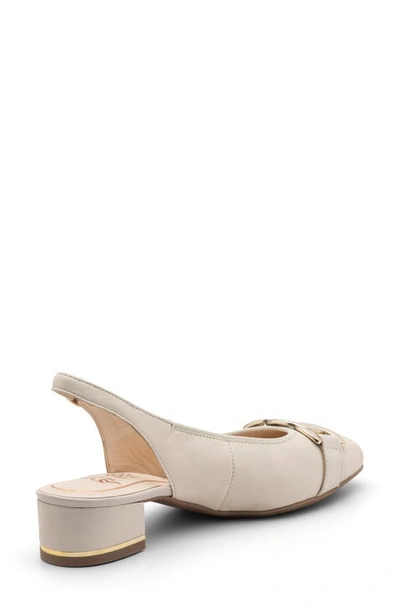 Ara Gallant Slingback Pump In Offwhite Leather