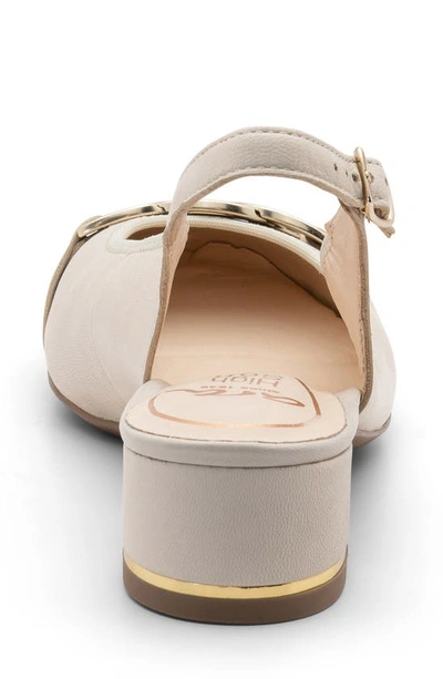 Ara Gallant Slingback Pump In Offwhite Leather