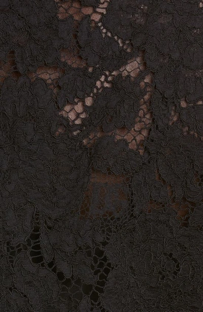 Dolce & Gabbana Sleeveless Semisheer Lace Midi Dress In Black