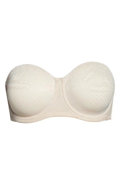 Wacoal Visual Effects Strapless Underwire Minimizer Bra In Sand