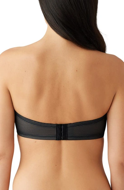 Shop Wacoal Visual Effects Strapless Underwire Minimizer Bra In Black