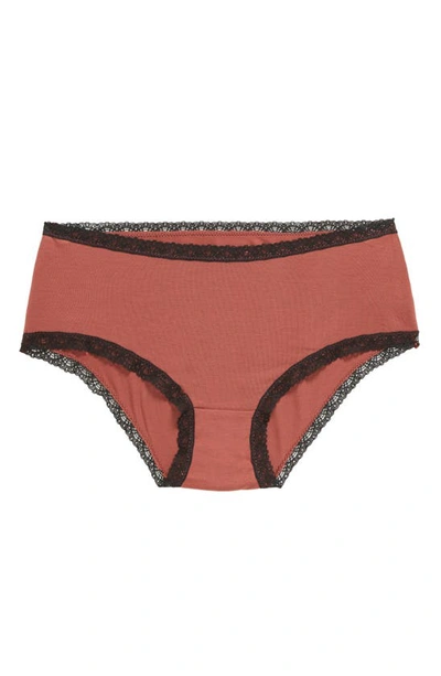 Shop Free People Intimately Fp Hipster Panties In Henna Combo