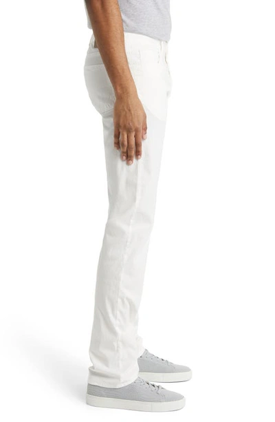 Shop Canali Stretch Cotton Five Pocket Pants In White