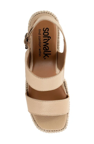 Shop Softwalk Hartley Espadrille Wedge Sandal In Beige