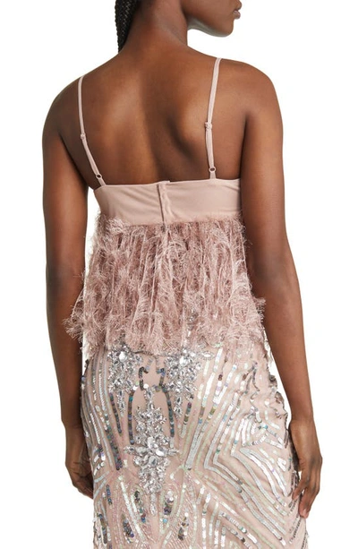 Shop Asos Design Luxe Sequin Camisole In Light Pink