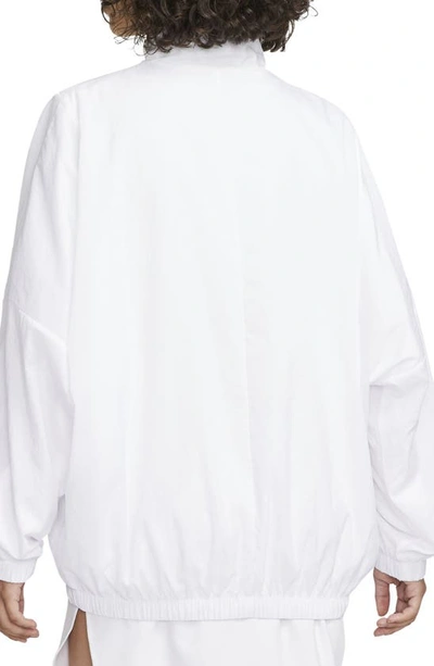 Shop Nike Sportswear Essential Jacket In White/ Black