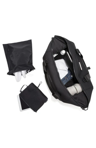 Dagne Dover Landon Recycled Polyester Carryall Duffle In Onyx