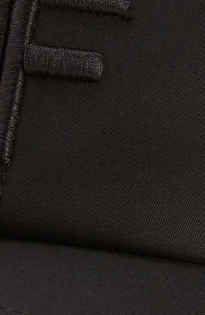 Tom Ford Logo Monogram Cotton Twill Baseball Cap In Black