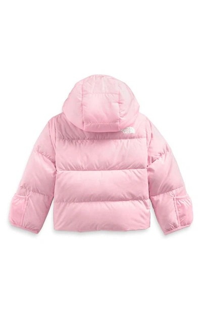 Shop The North Face North Hooded Water Repellent 600 Fill Power Down Jacket In Cameo Pink