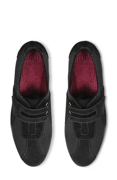 Shop Munro Joliet Ii Sneaker In Black Fabric/ Suede