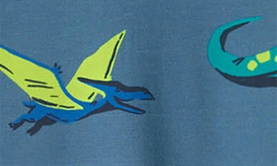 Shop Hatley Kids' Dangerous Dinos Rashguard One-piece Swimsuit In Blue