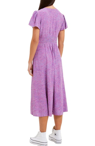 Shop French Connection Bernice Short Sleeve Maxi Dress In Wild Rosa