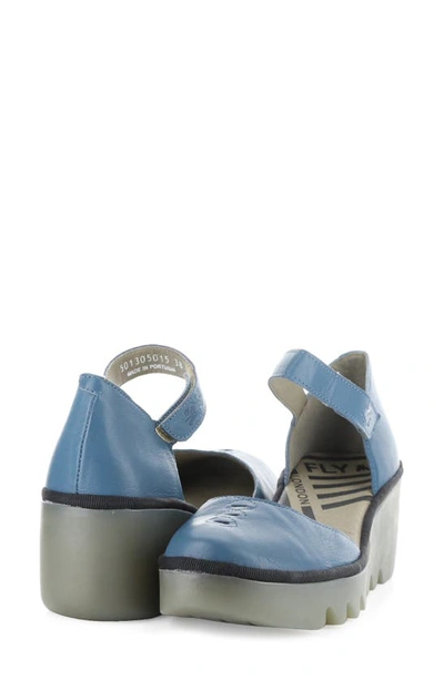 Shop Fly London Biso Wedge Pump In 015 Petrol Ceralin