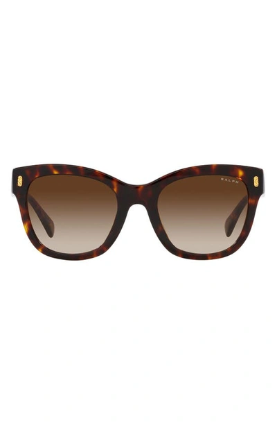 Shop Ralph 52mm Gradient Oval Sunglasses In Shiny Hava