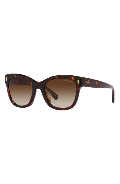 Shop Ralph 52mm Gradient Oval Sunglasses In Shiny Hava