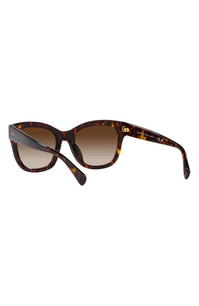 Shop Ralph 52mm Gradient Oval Sunglasses In Shiny Hava