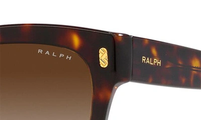 Shop Ralph 52mm Gradient Oval Sunglasses In Shiny Hava