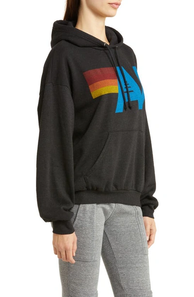 Shop Aviator Nation Relaxed Fit Logo Hoodie In Black