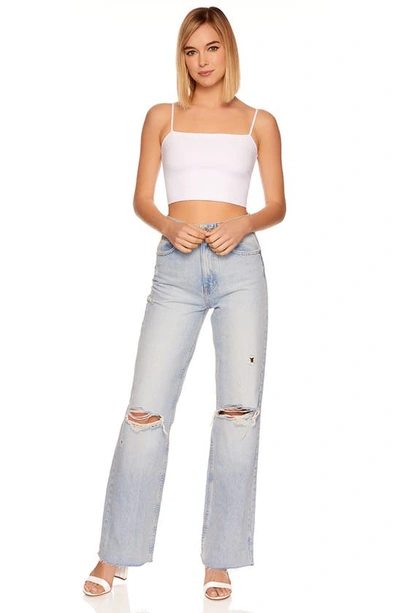Susana Monaco Thin Strap Crop Tank In Sugar