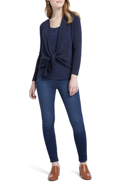 Nic + Zoe Four-way Cardigan In Dark Indigo