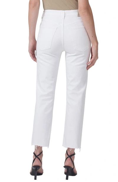 Shop Citizens Of Humanity Daphne High Waist Crop Stovepipe Jeans In Lucent