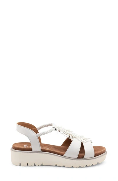 Shop Ara Bristol Platform Sandal In Cream Calf