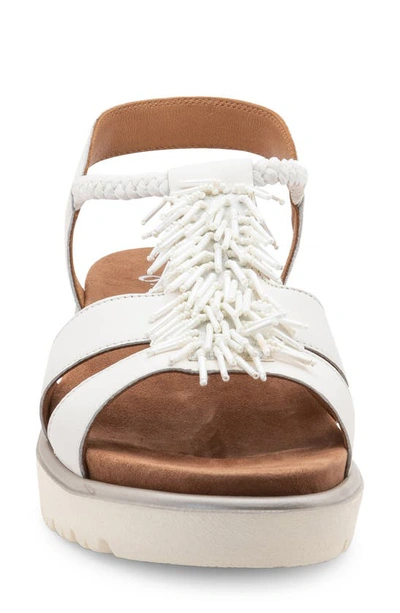 Ara Bristol Platform Sandal In Cream Calf